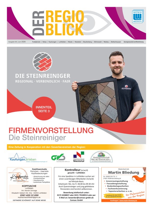 Regioblick Titelblatt 06/2026