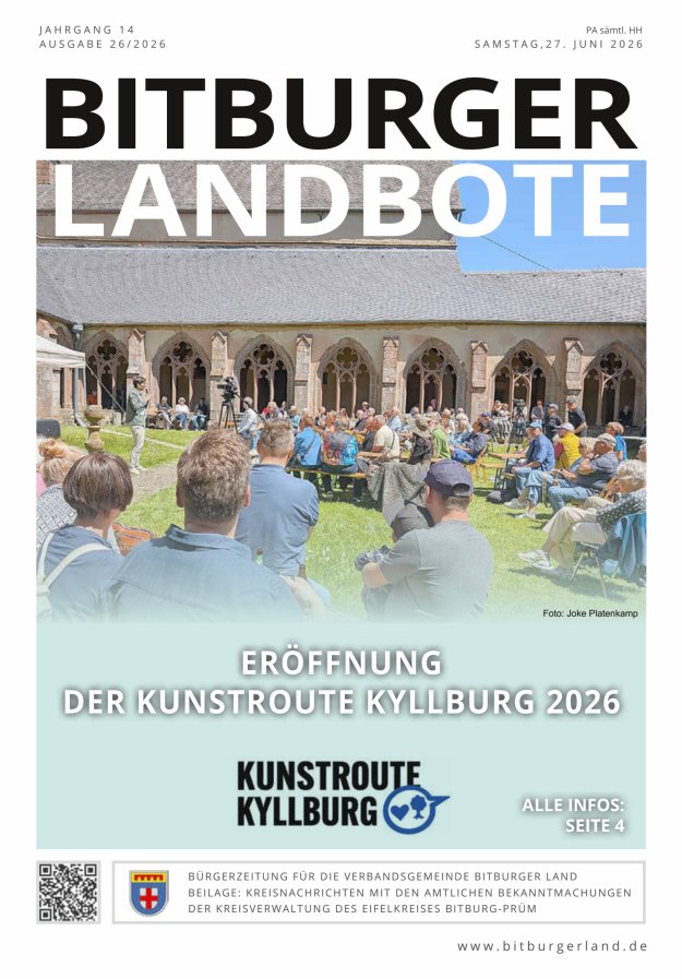 Bitburger Landbote Titelblatt 26/2026