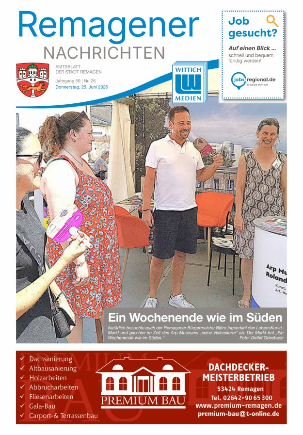 Remagener Nachrichten Titelblatt 26/2026