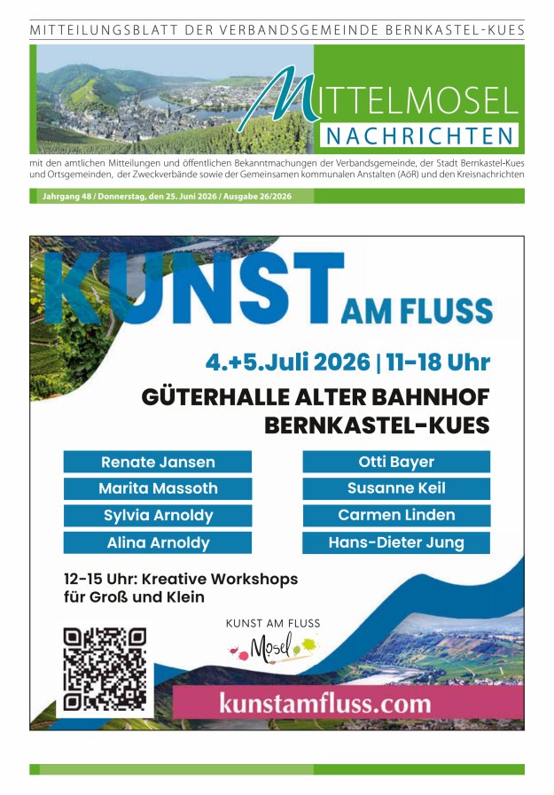 Mittelmosel-Nachrichten VG Bernkastel-Kues Titelblatt 26/2026