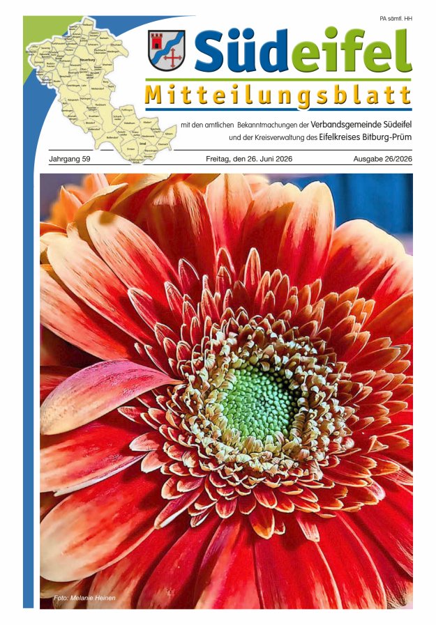 Mitteilungsblatt Südeifel Titelblatt 26/2026