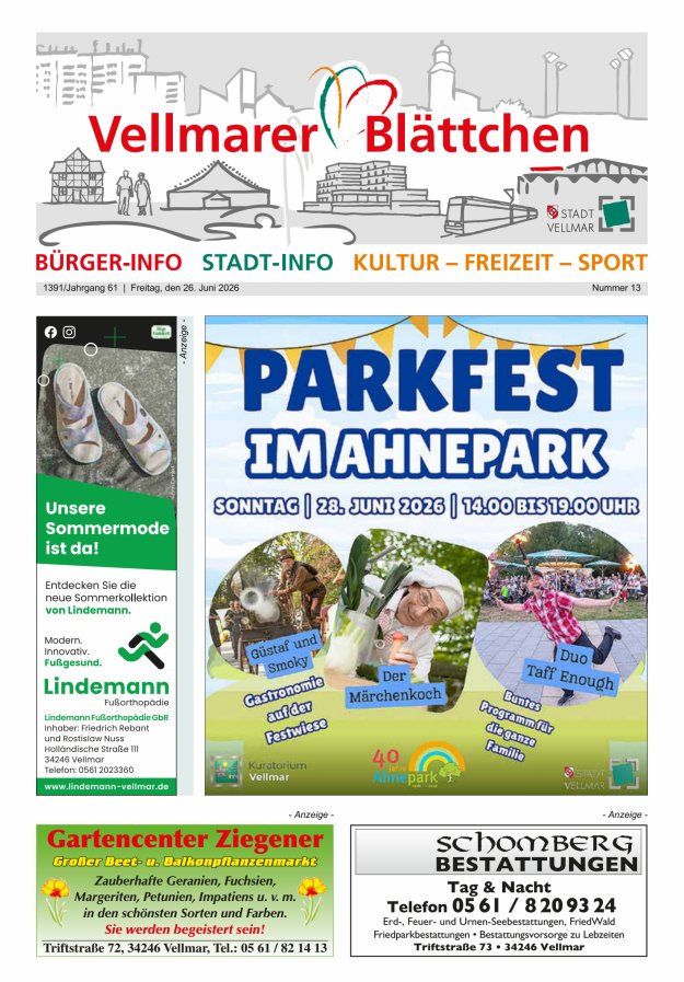 Vellmarer Blättchen Titelblatt 13/2026