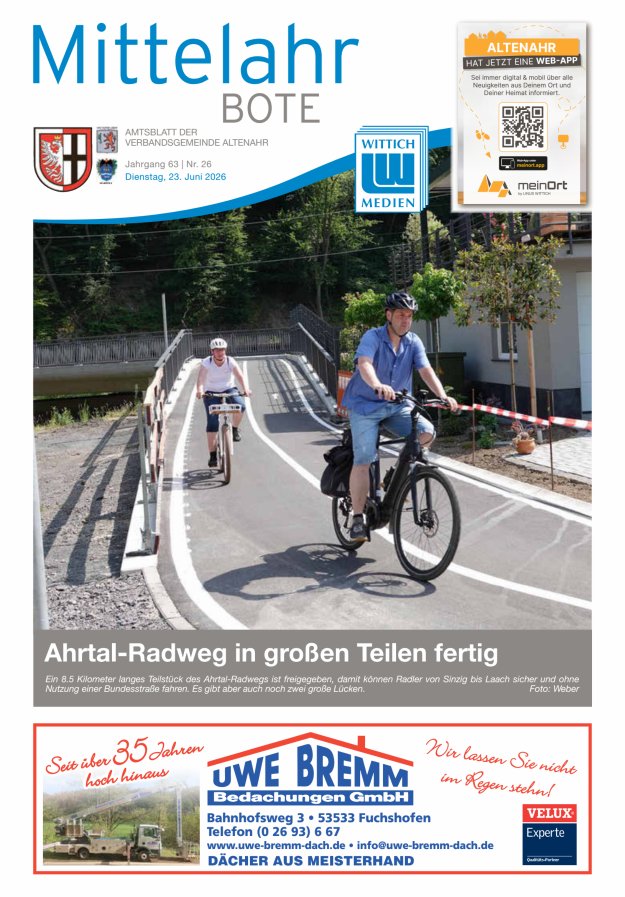 Mittelahr Bote Titelblatt 26/2026