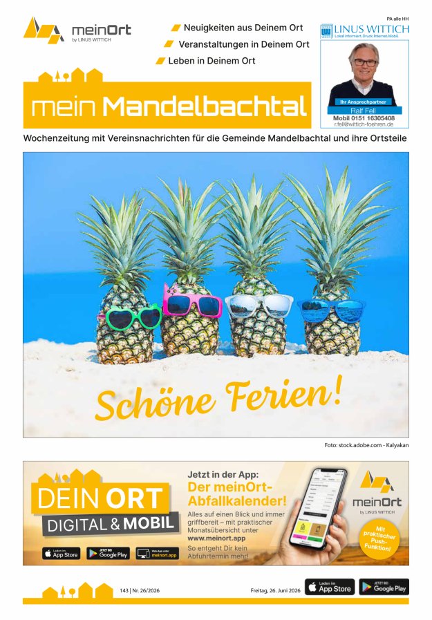 mein Mandelbachtal Titelblatt 26/2026