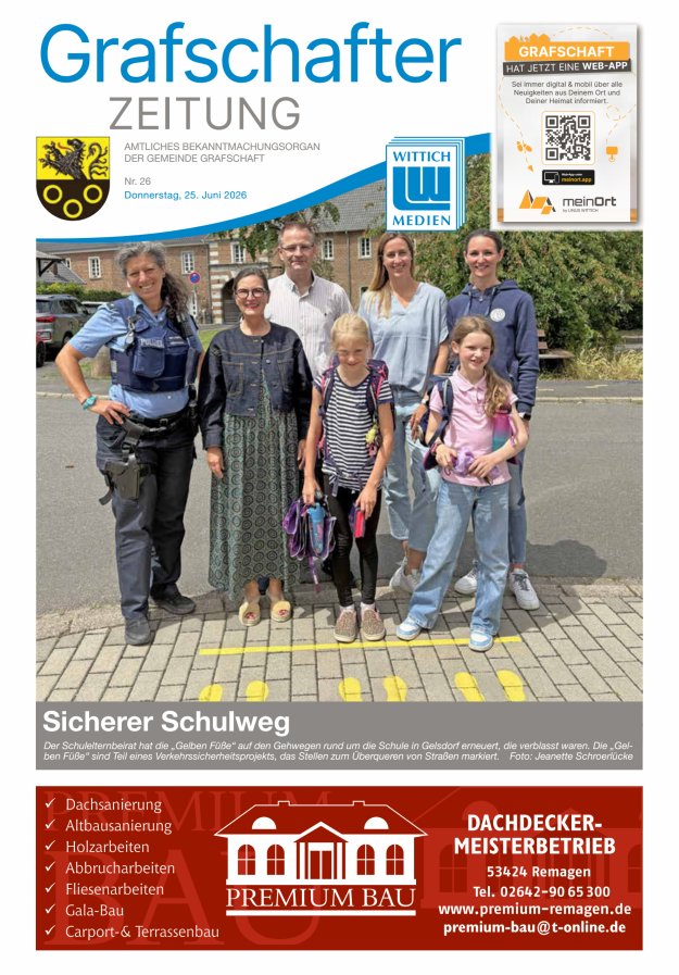 Grafschafter Zeitung Titelblatt 26/2026