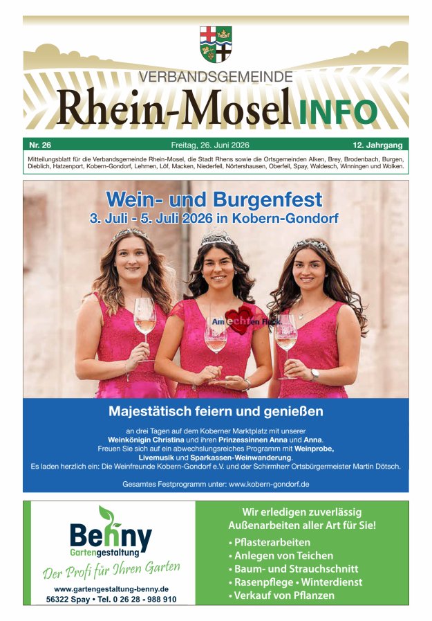 Rhein-Mosel Info Titelblatt 26/2026
