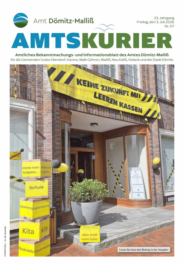 Amts-Kurier Titelblatt 07/2026