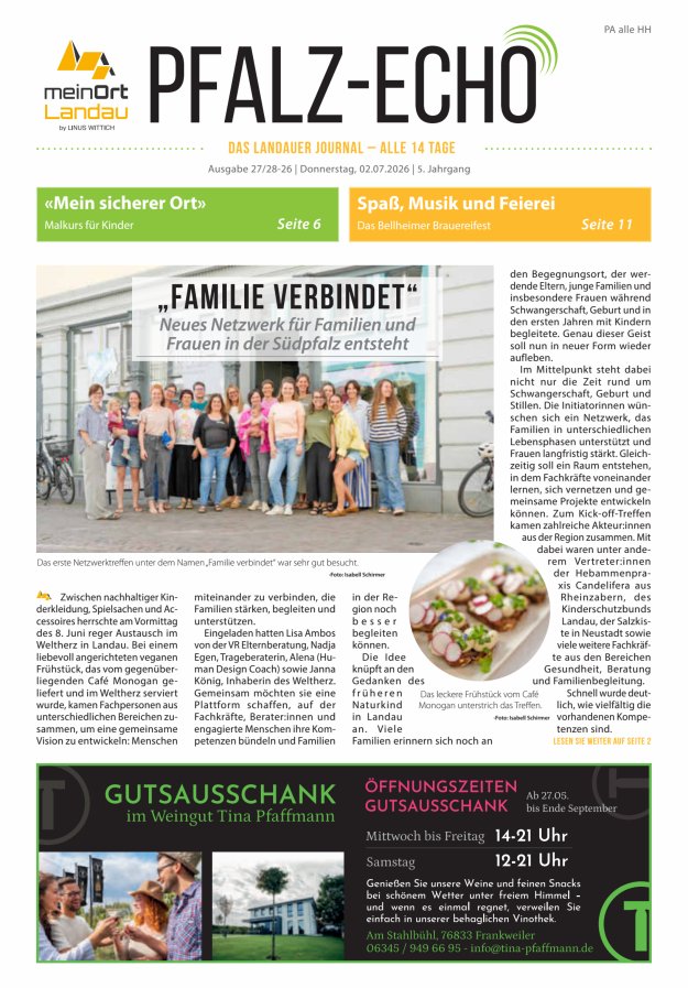 Pfalz-Echo Titelblatt 15/2026
