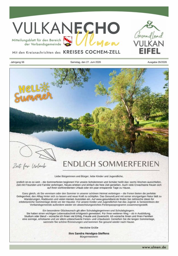 Vulkan Echo VG Ulmen Titelblatt 26/2026