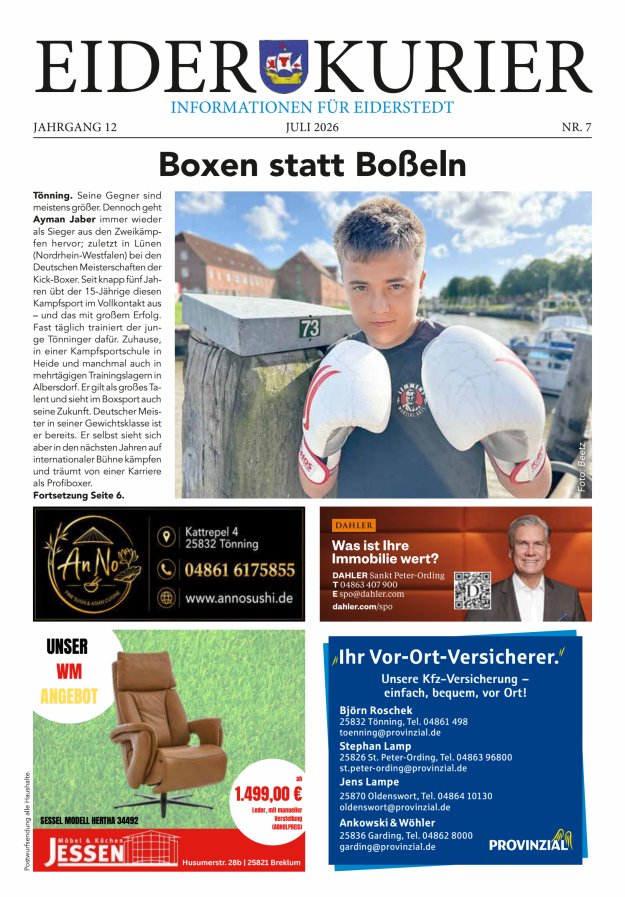 Eider-Kurier Titelblatt 07/2026