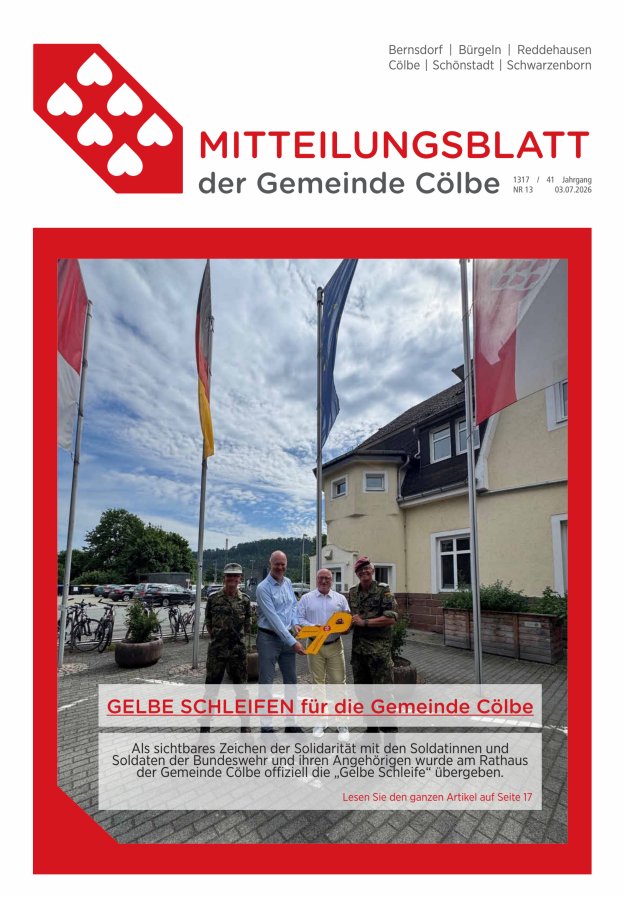 Cölbe Titelblatt 13/2026