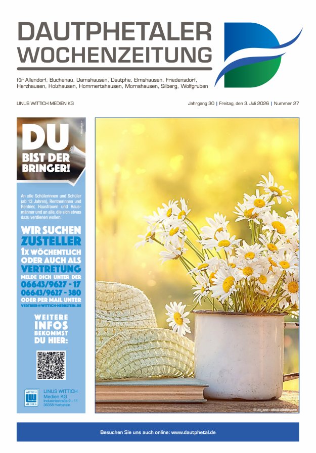 Dautphetaler Wochenzeitung Titelblatt 27/2026