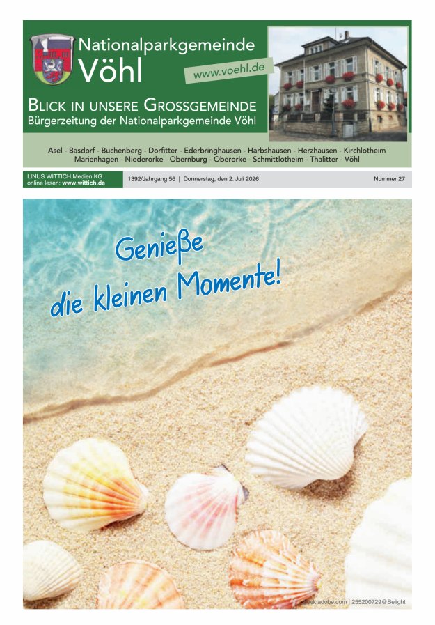 Blick in unsere Grossgemeinde Titelblatt 27/2026