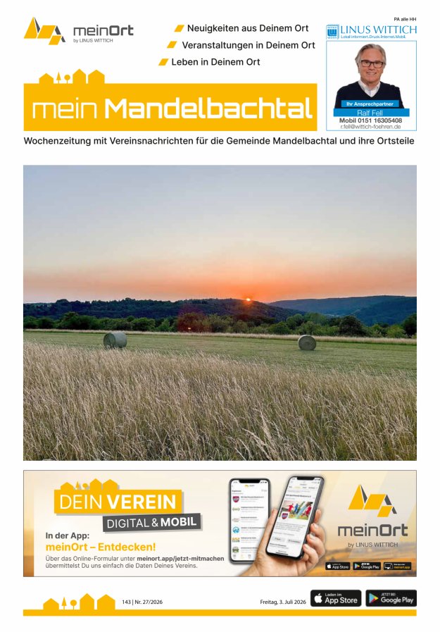 mein Mandelbachtal Titelblatt 27/2026