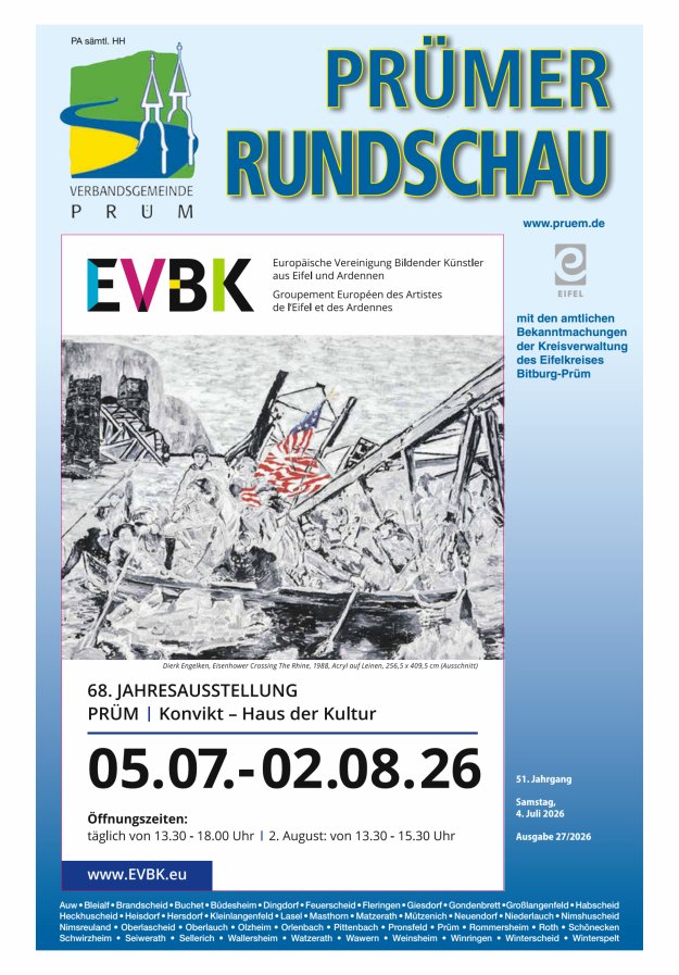 Prümer Rundschau Titelblatt 27/2026