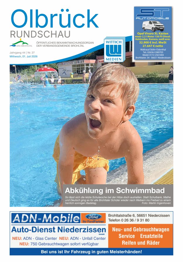 Olbrück Rundschau Titelblatt 27/2026
