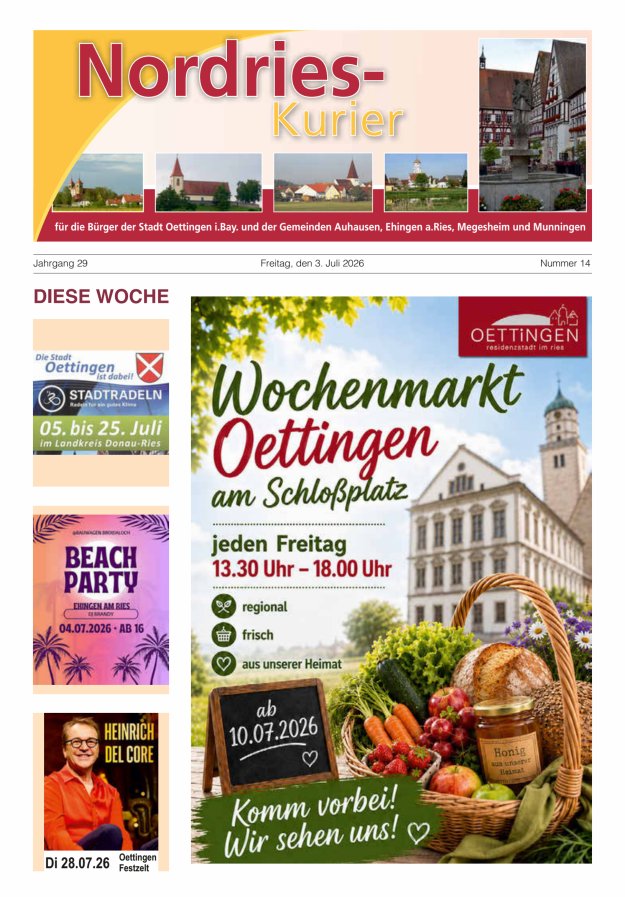 NordRies-Kurier Titelblatt 14/2026