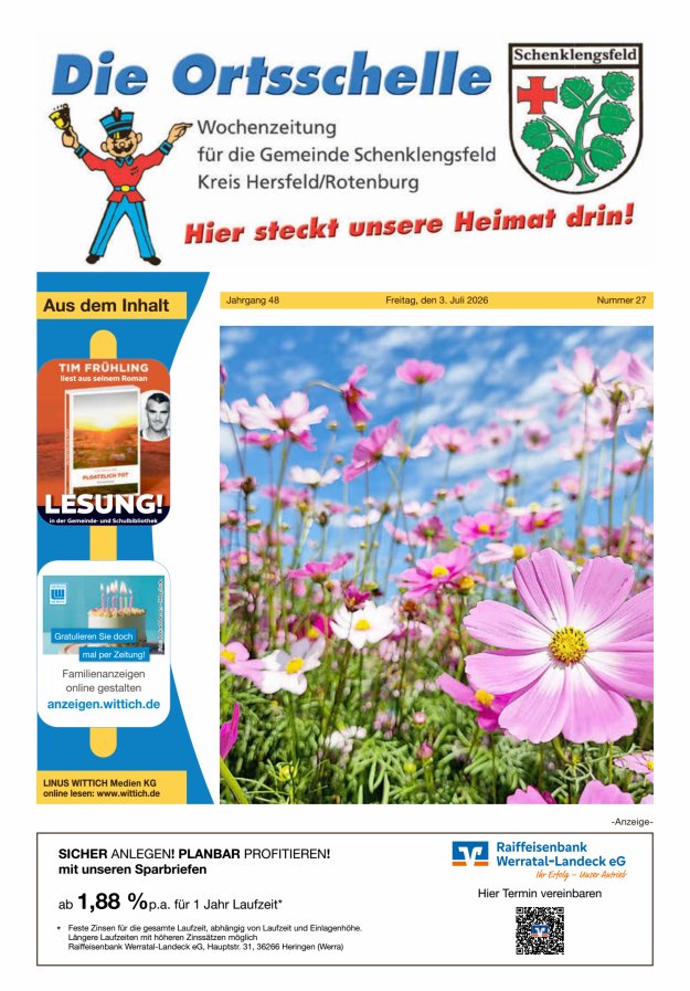 Die Ortsschelle Titelblatt 27/2026