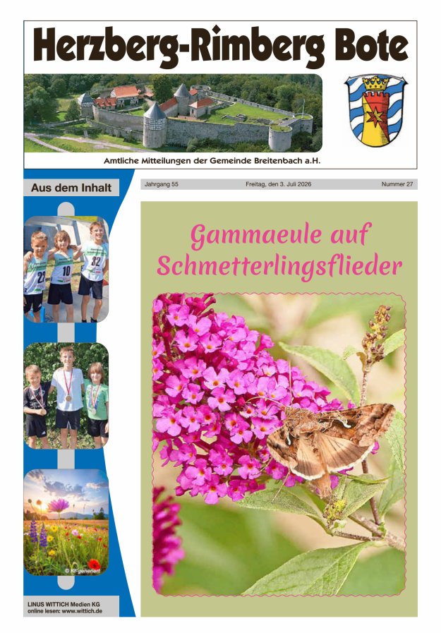 Herzberg-Rimberg Bote Titelblatt 27/2026