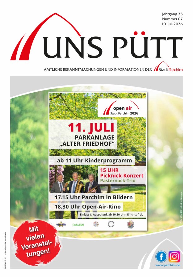 Uns Pütt Titelblatt 07/2026