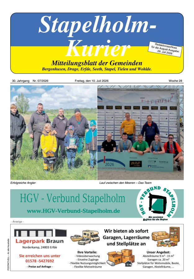 Stapelholm-Kurier Titelblatt 07/2026