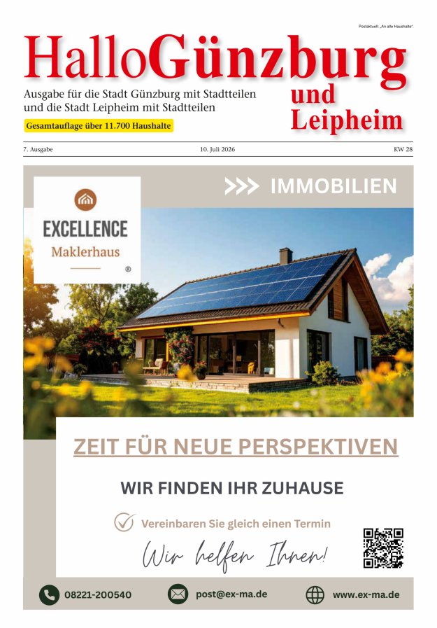 Informationen für die Bürger der Stadt Günzburg und ihrer Stadtteile Titelblatt 07/2026