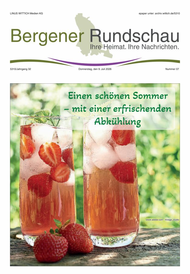 Bergener Rundschau Titelblatt 07/2026