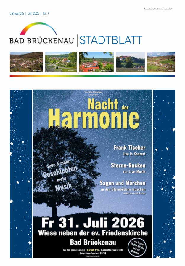 Stadtblatt Bad Brückenau Titelblatt 07/2026
