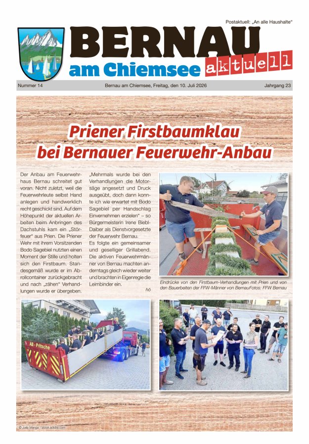 Bernau Aktuell Titelblatt 14/2026