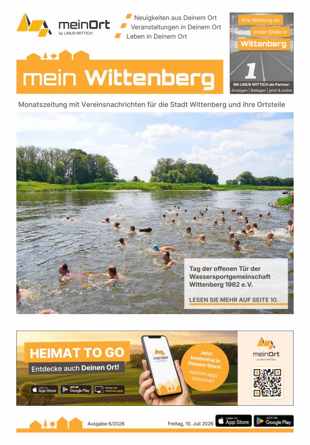 MB Wittenberg/meinWittenberg Titelblatt 06/2026
