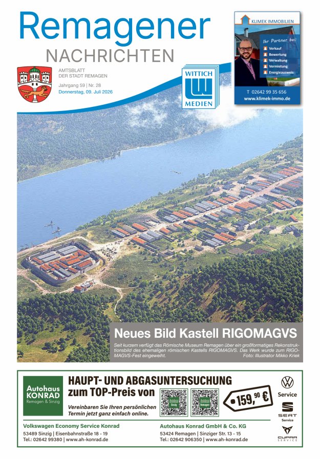 Remagener Nachrichten Titelblatt 28/2026