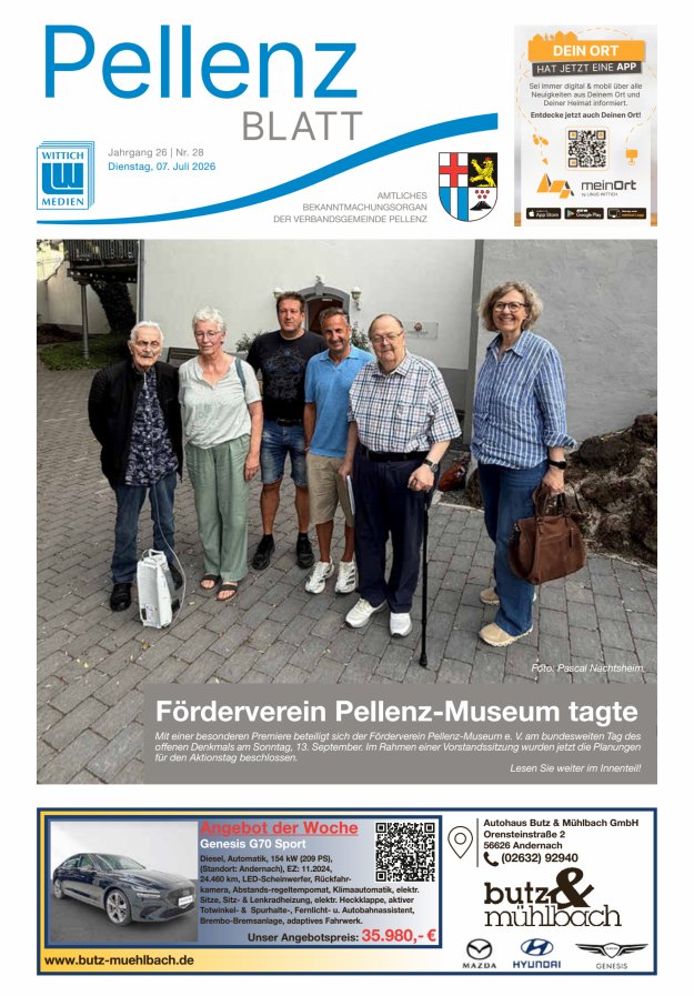 Pellenzblatt Titelblatt 28/2026