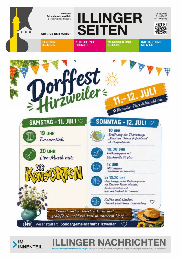 Illinger Seiten Titelblatt 28/2026