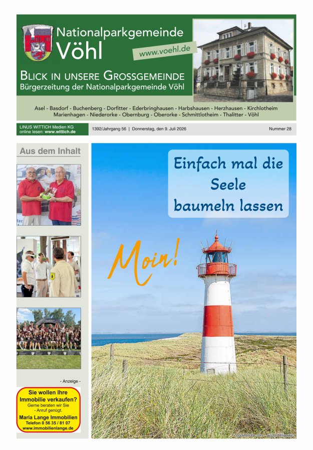 Blick in unsere Grossgemeinde Titelblatt 28/2026