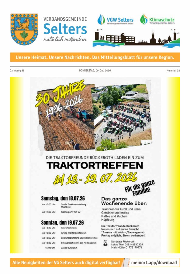 Unsere Verbandsgemeinde Selters Ww Titelblatt 28/2026