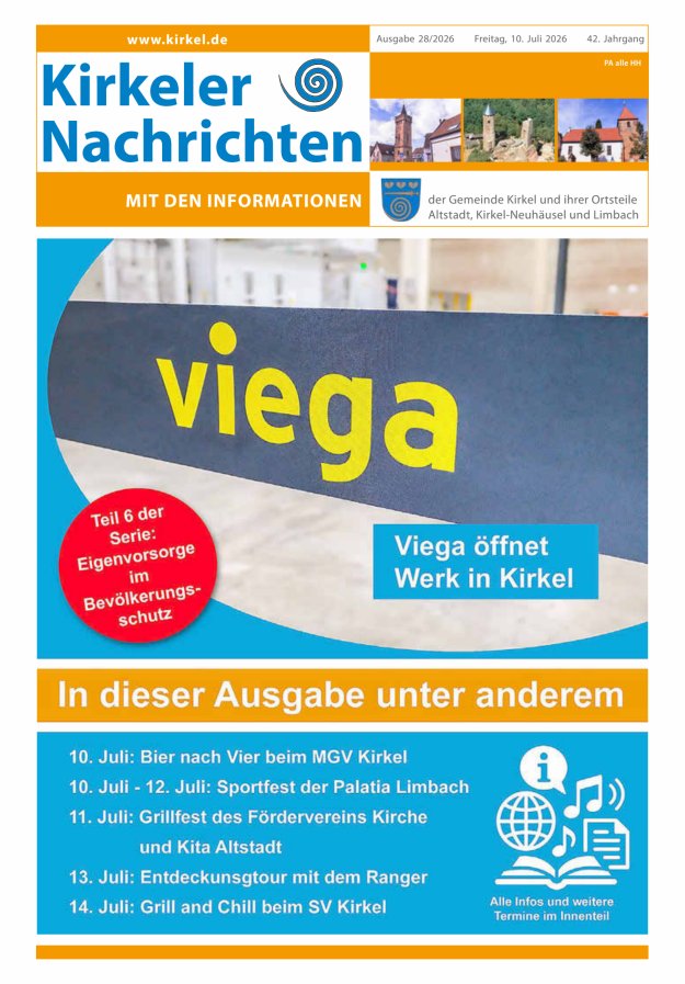 Kirkeler Nachrichten Titelblatt 28/2026