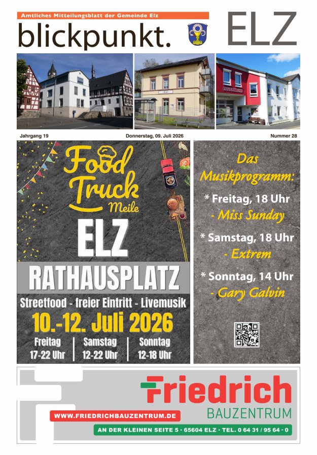 Blickpunkt Elz Titelblatt 28/2026