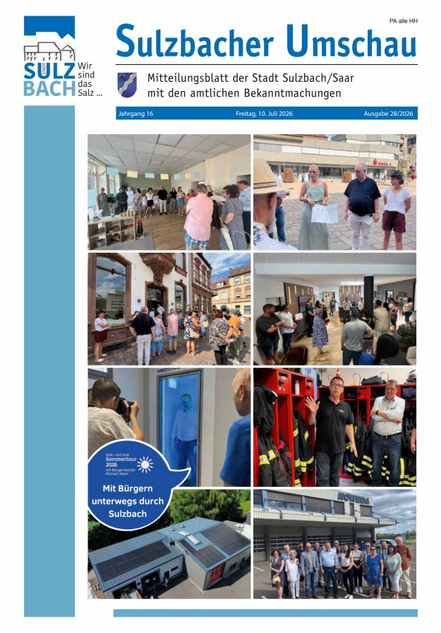 Sulzbacher Umschau Titelblatt 28/2026