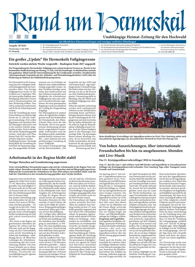 Rund um Hermeskeil Titelblatt 28/2026