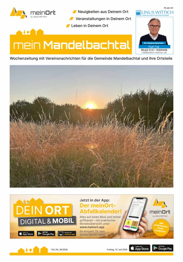 mein Mandelbachtal Titelblatt 28/2026