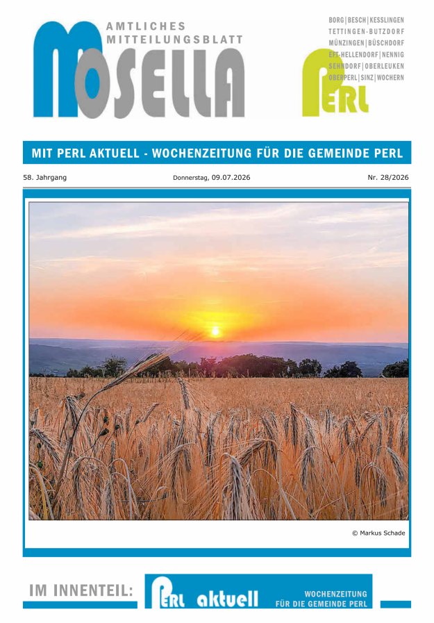 Mosella Perl Titelblatt 28/2026
