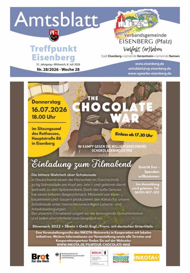 Treffpunkt Eisenberg Titelblatt 28/2026