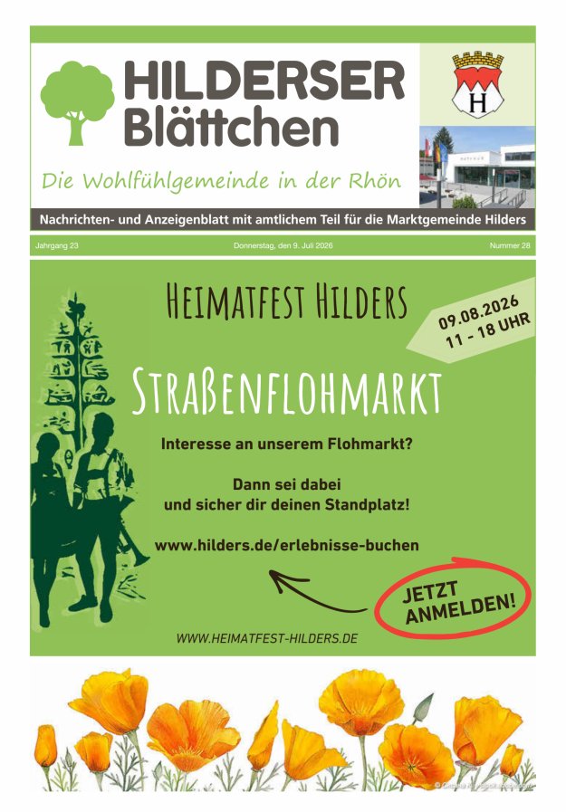 Hilderser Blättchen Titelblatt 28/2026