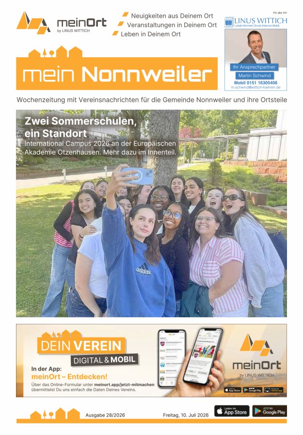 mein Nonnweiler Titelblatt 28/2026