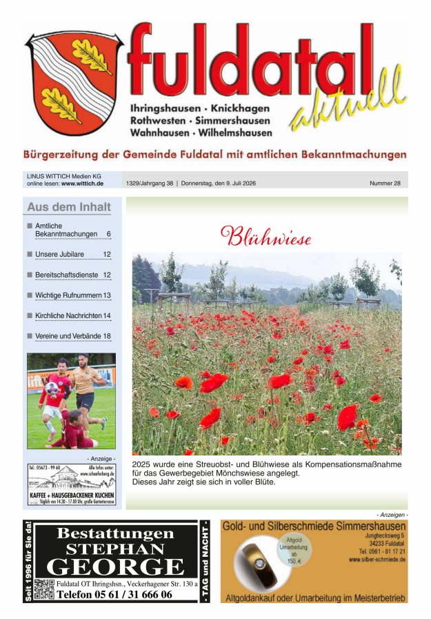 Fuldatal aktuell Titelblatt 28/2026