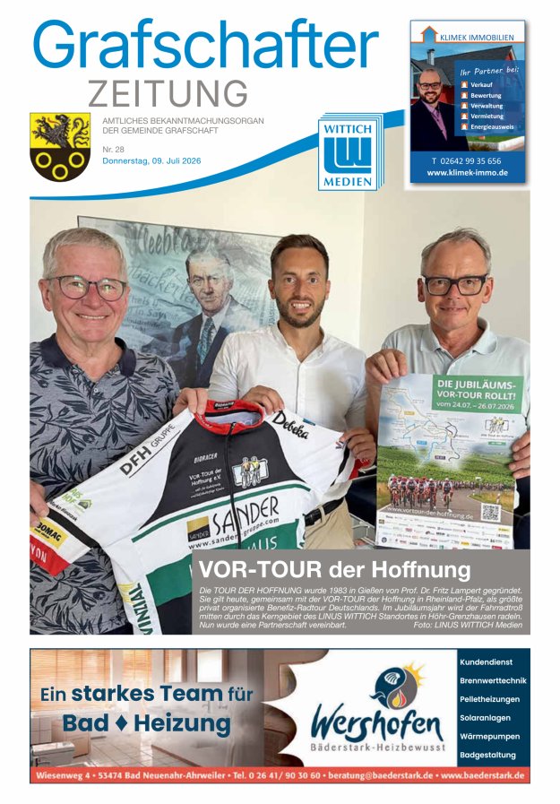 Grafschafter Zeitung Titelblatt 28/2026