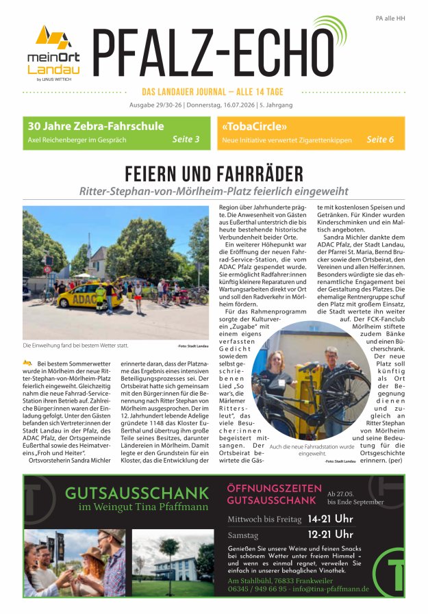 Pfalz-Echo Titelblatt 16/2026