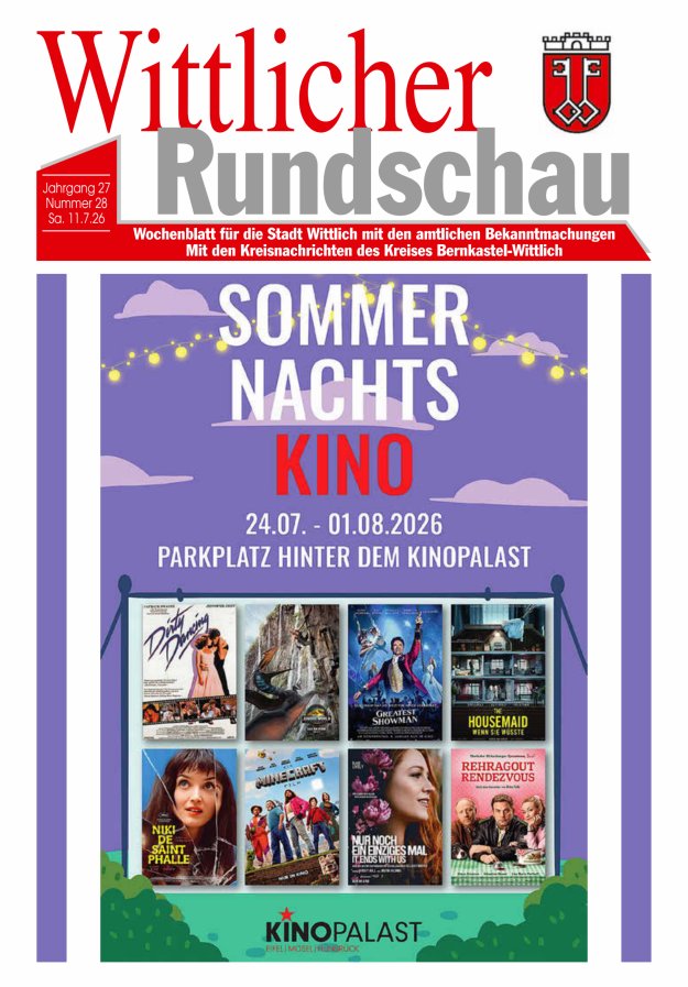 Wittlicher Rundschau Titelblatt 28/2026