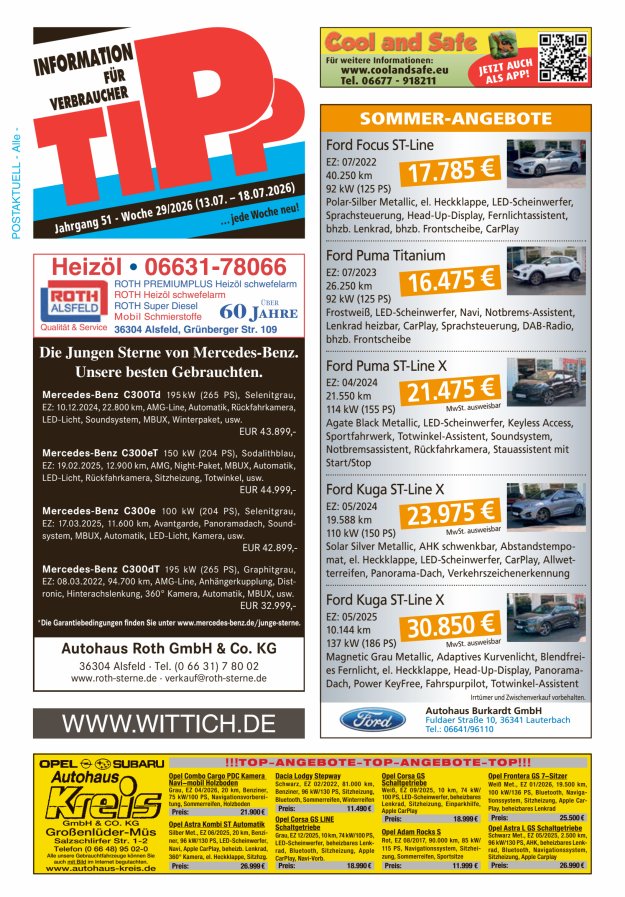 Tipp Vogelsberg Titelblatt 29/2026