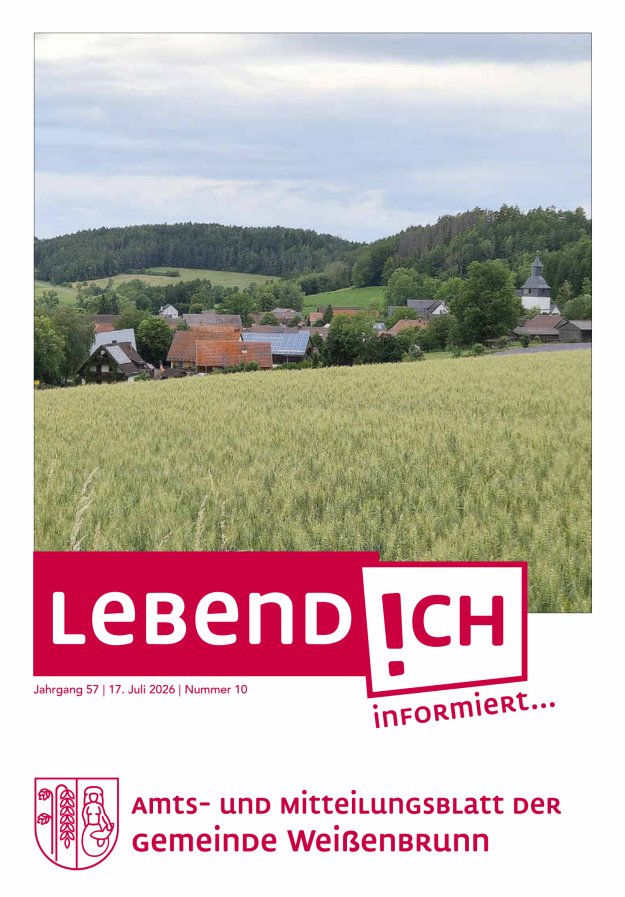 Weißenbrunner Mitteilungsblatt Titelblatt 10/2026